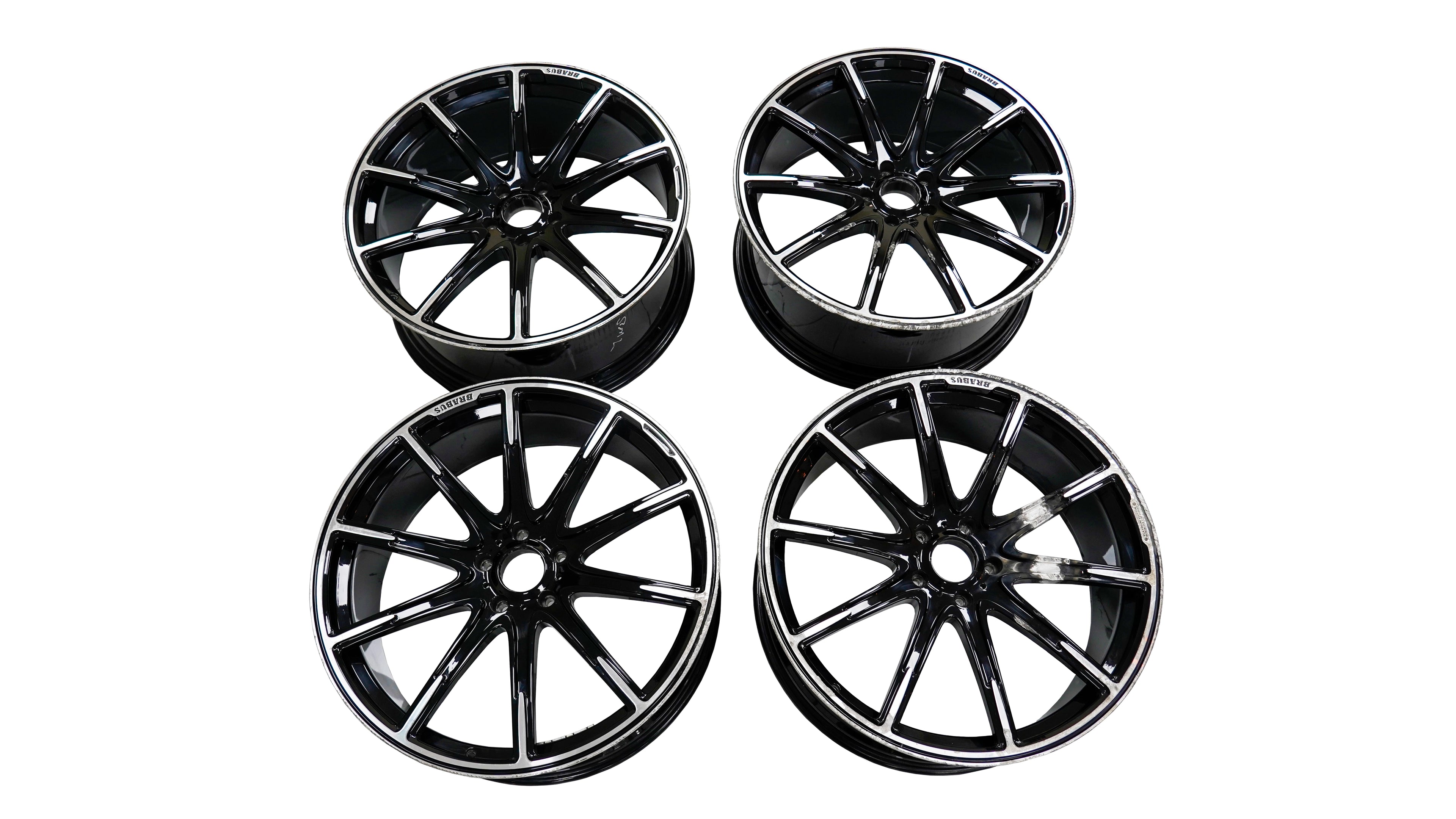 Mercedes AMG Brabus Monoblock Z 24×10 Wheelset Black