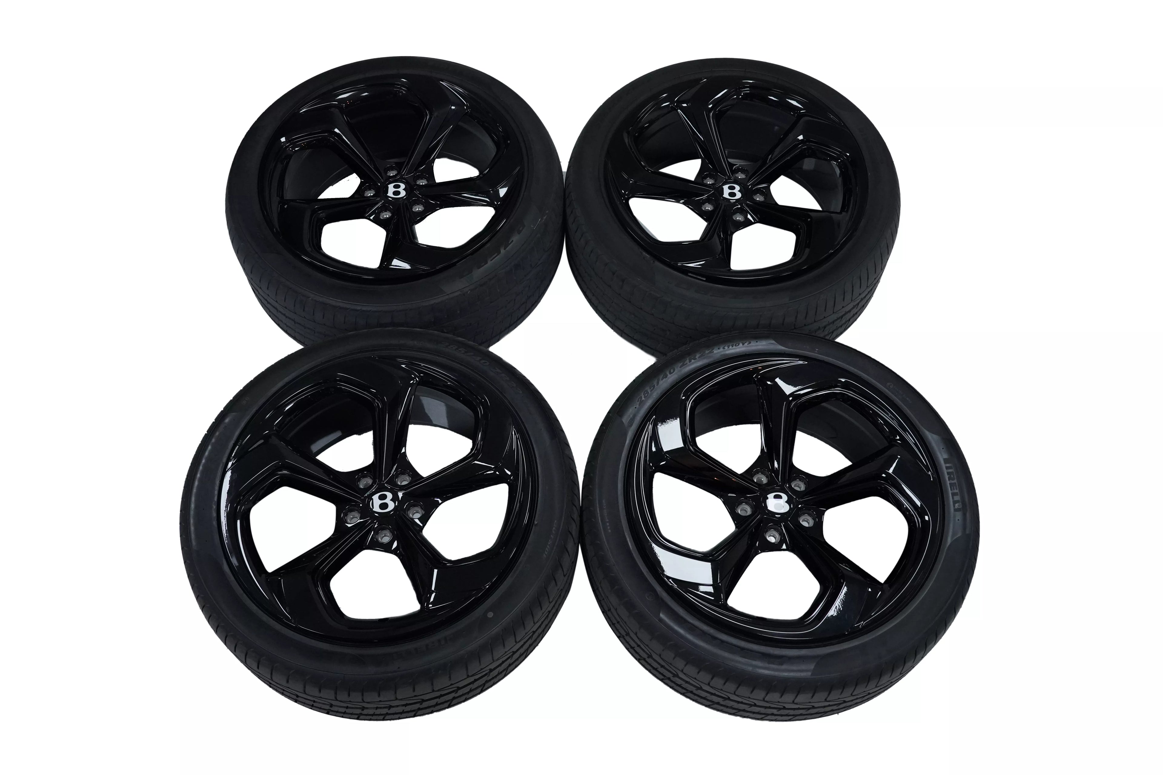Bentley Bentayga S Wheels Rims with Tyres Black OEM 36A601025