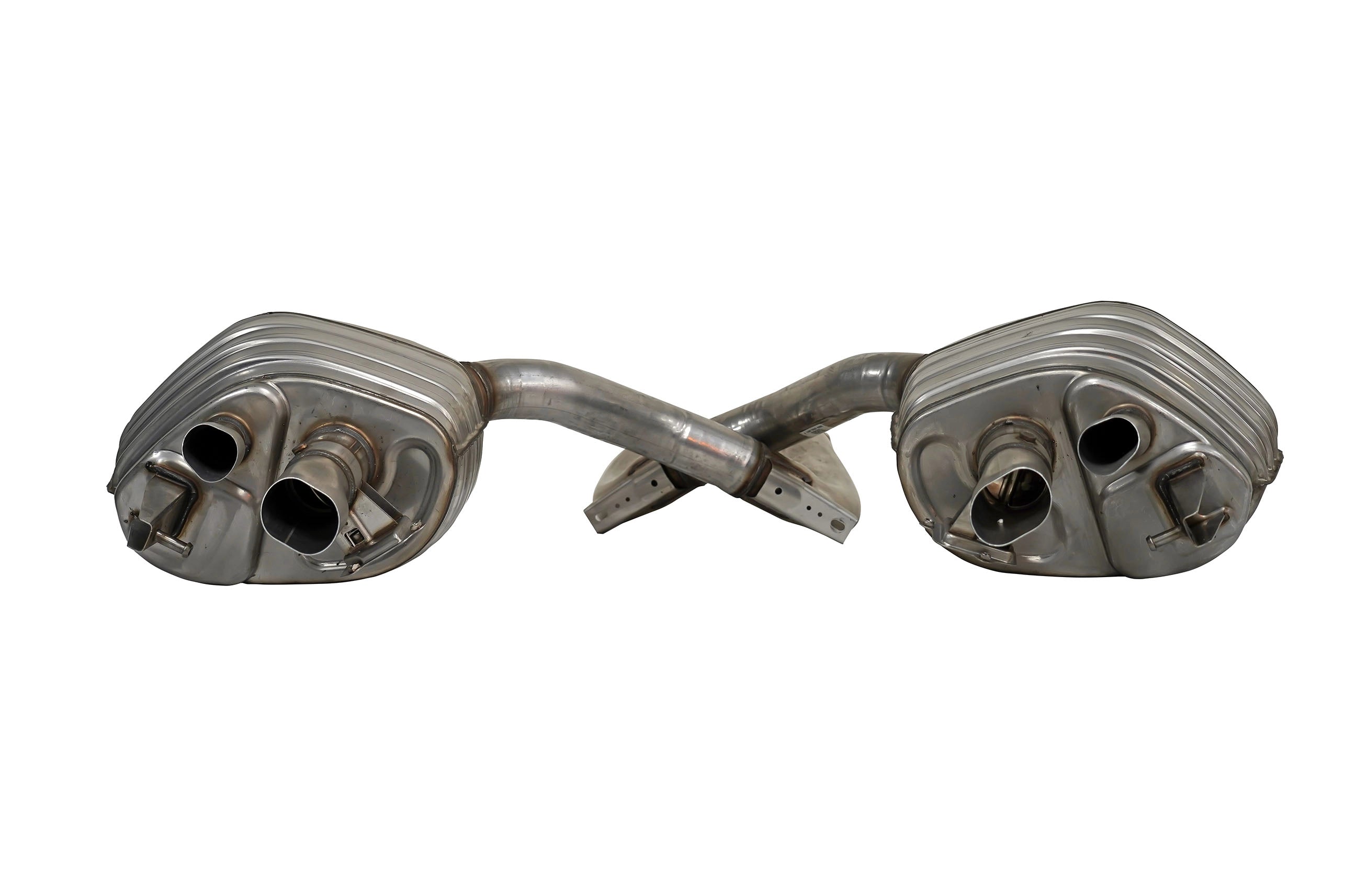 Bentley Continental GTC Exhaust Muffler Silencer LH & RH Silver OEM 3SD253607F 3SD253608F