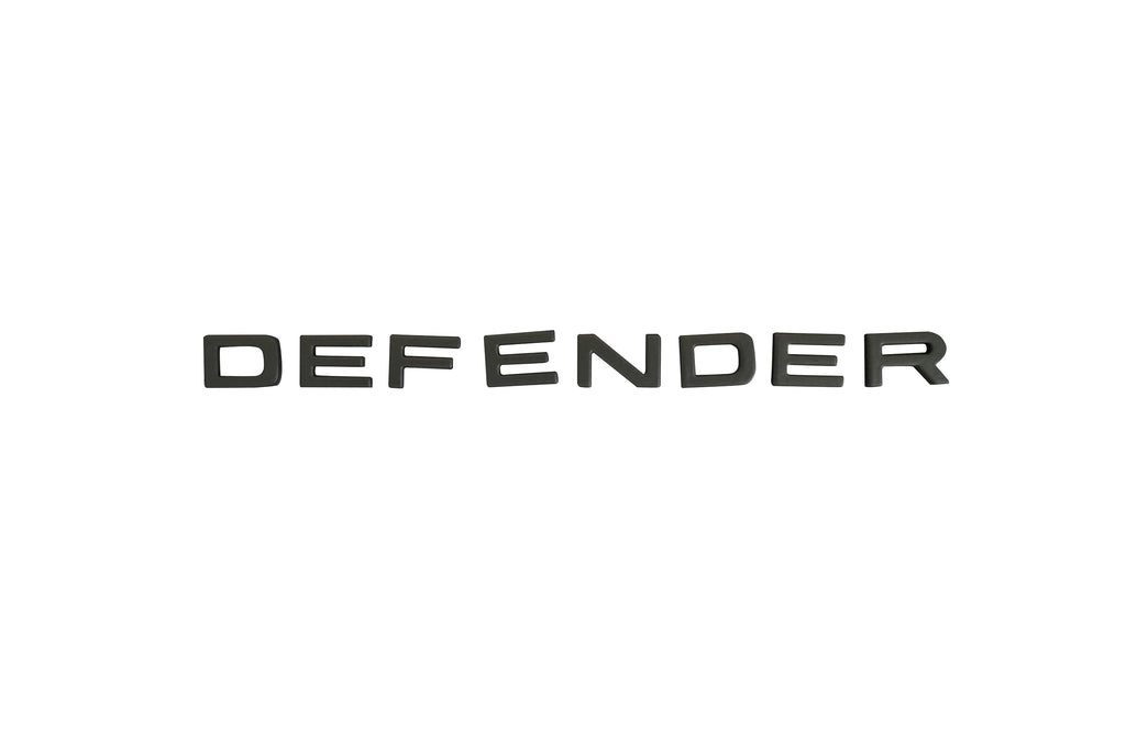 Land Rover Defender Green Hood + Tail badge Letters