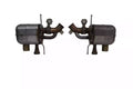Ferrari 812 Superfast LH & RH Rear Silencer OEM 337500 & 337499 Genuine Silver Exhaust Component