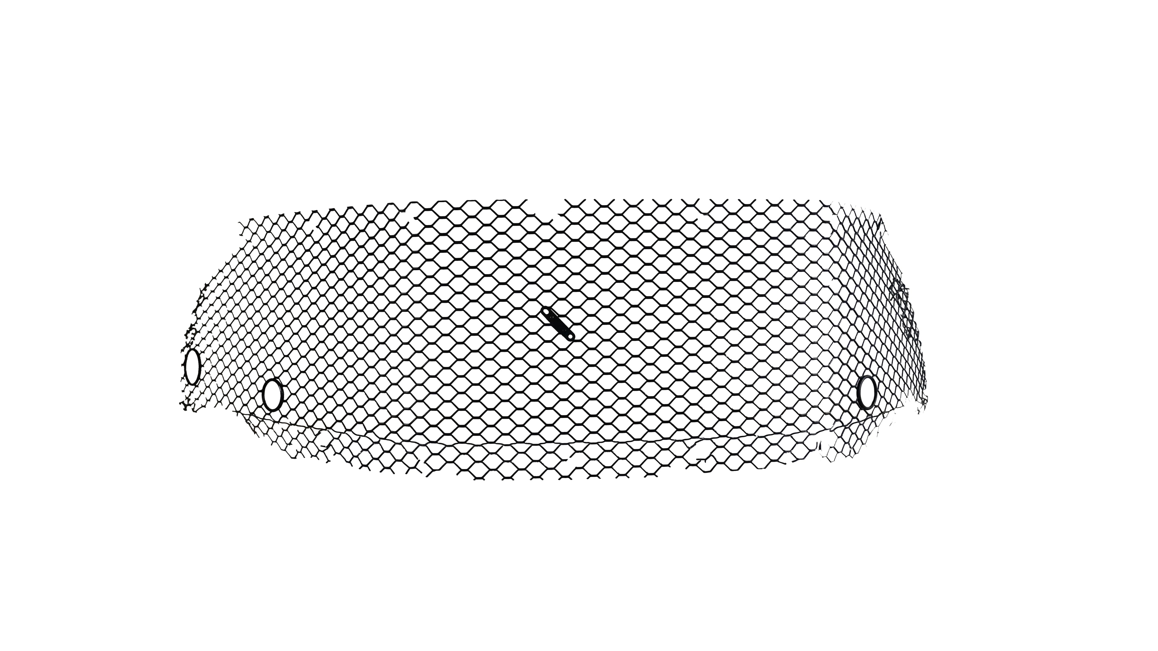 Ferrari 812 Front Bumper Central Mesh Black
