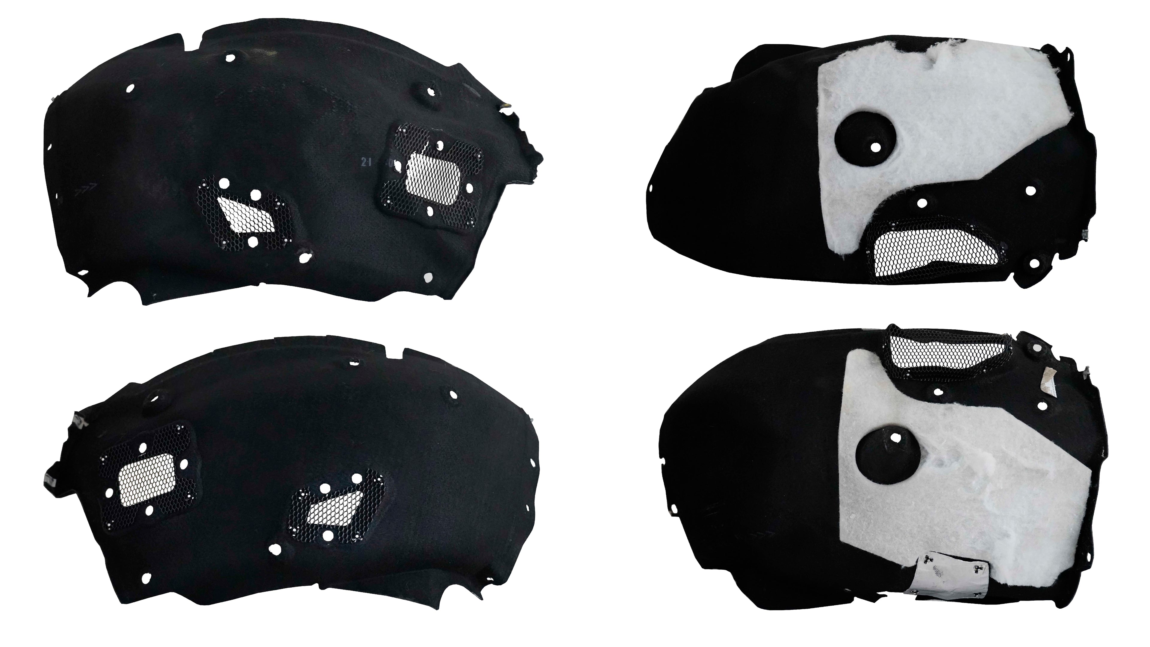 Ferrari 812 Front Wheelhouse Shield Kit Seat Black OEM 088688200