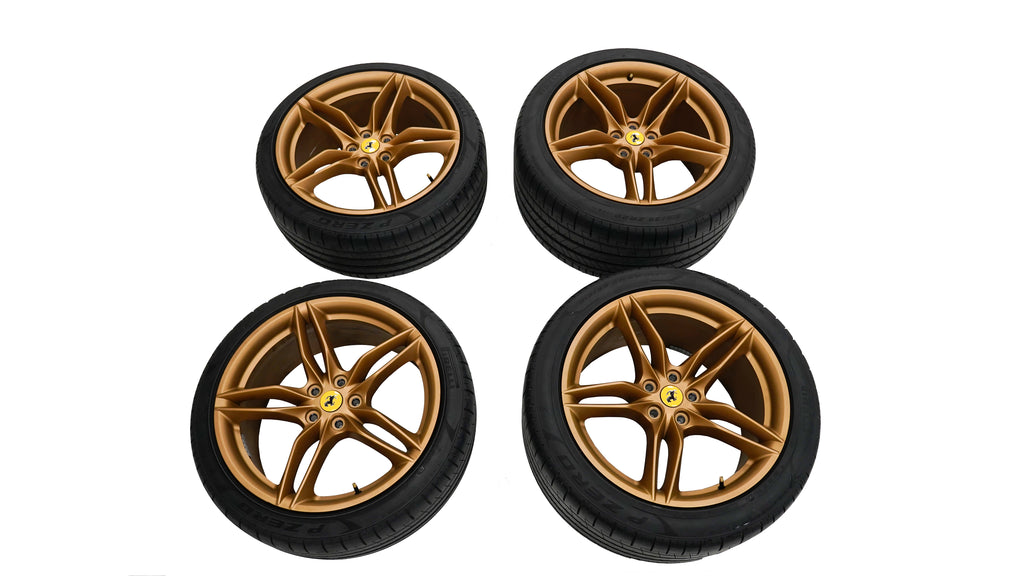 Ferrari 812 Tyres (Pirelli) + Wheels Rims Set Bronze OEM 324158 324159