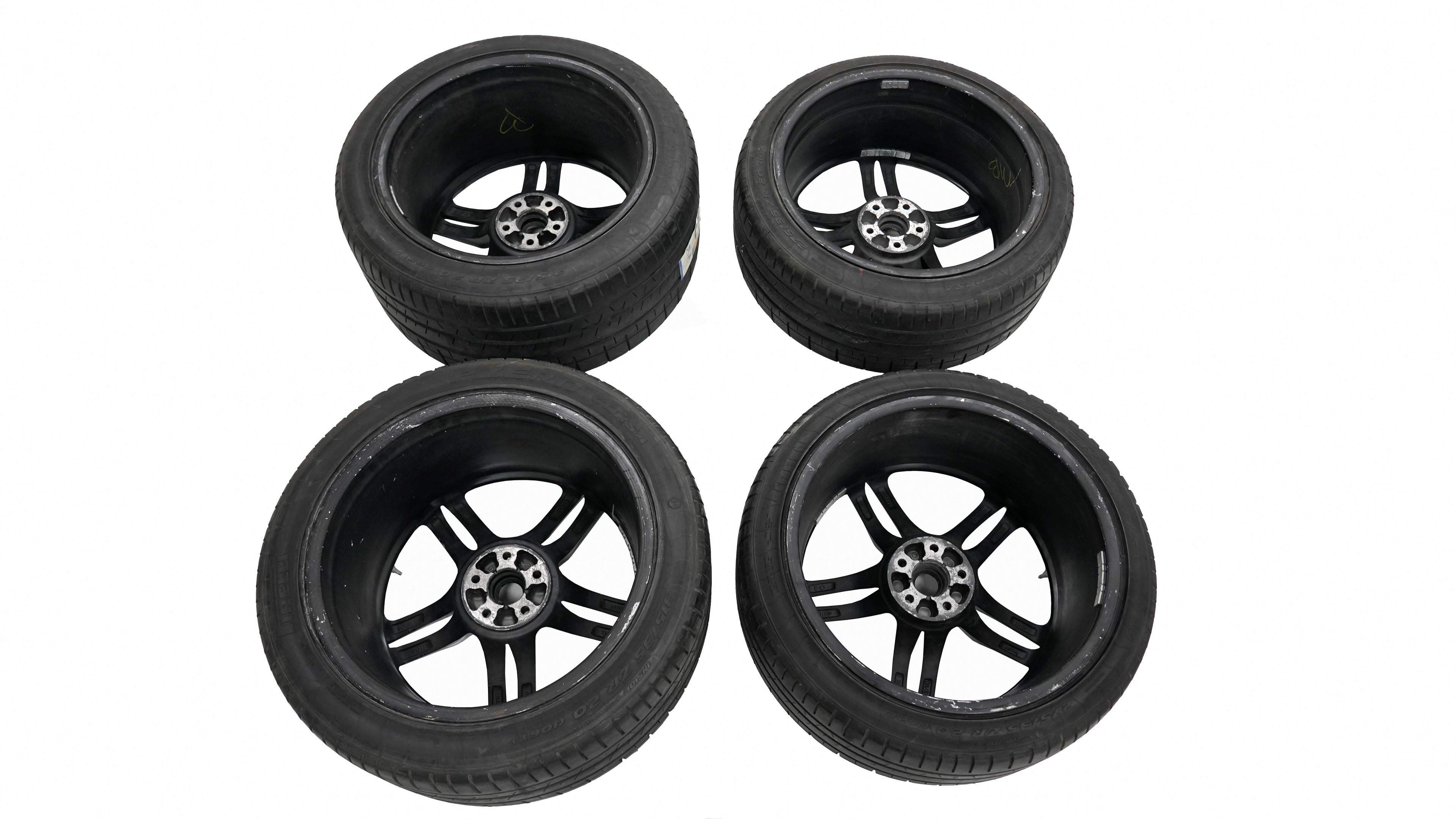 Ferrari 812 Tyres (Pirelli) + Wheels Rims Set Black OEM 324158 324159