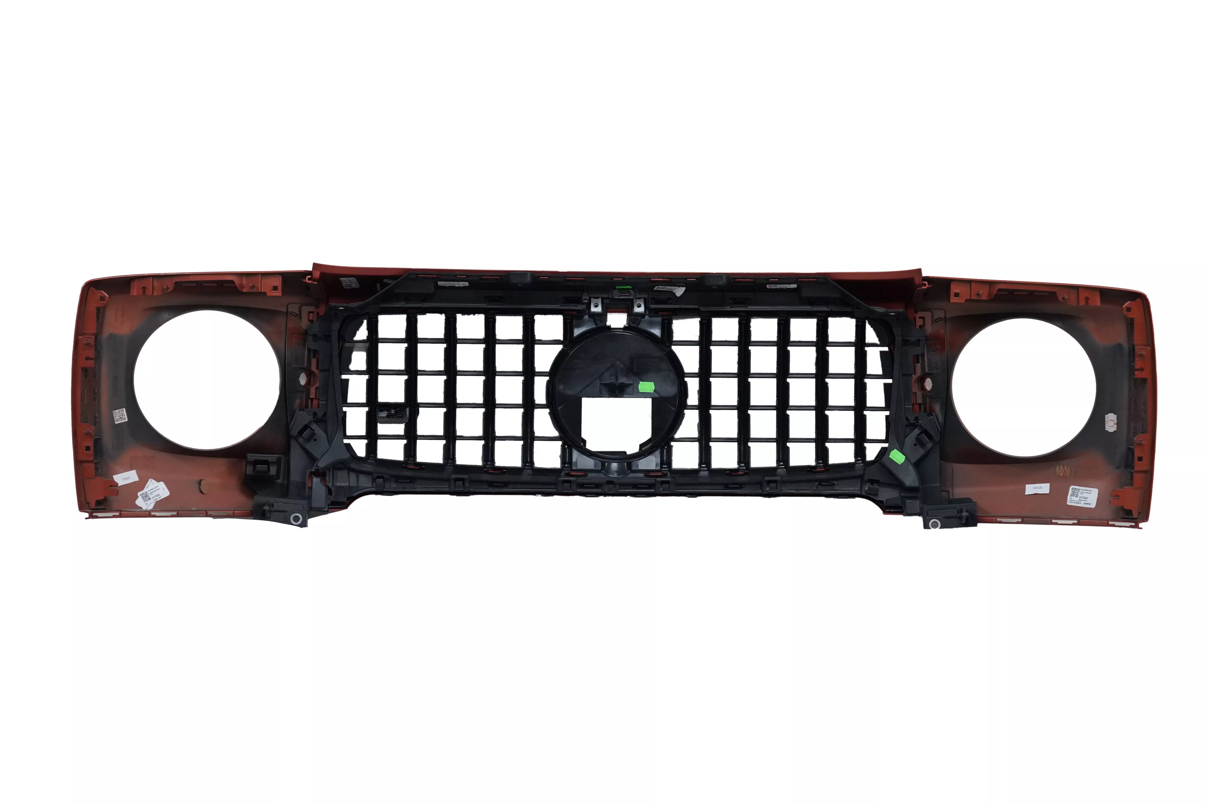 Mercedes AMG G-63 Front Grille And Headlight Covers Orange OEM A4638887100