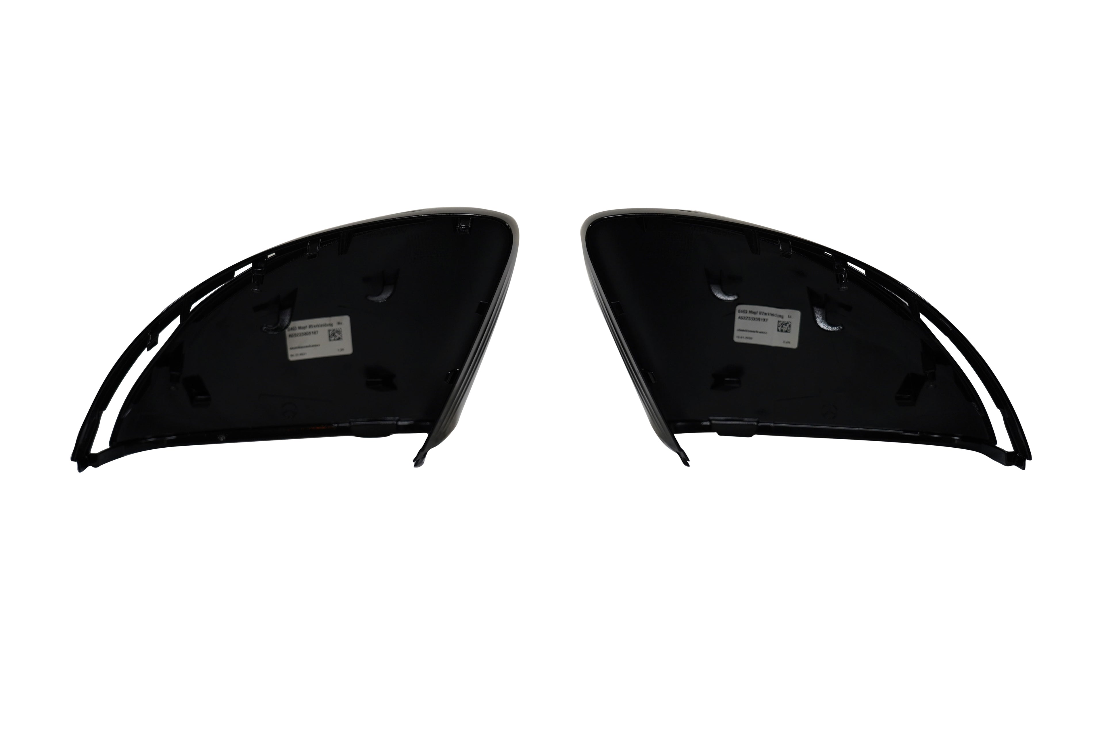 Mercedes AMG G-63 Mirror Cover Cap Left & Right Gloss Black OEM A63233359197 A63233369197