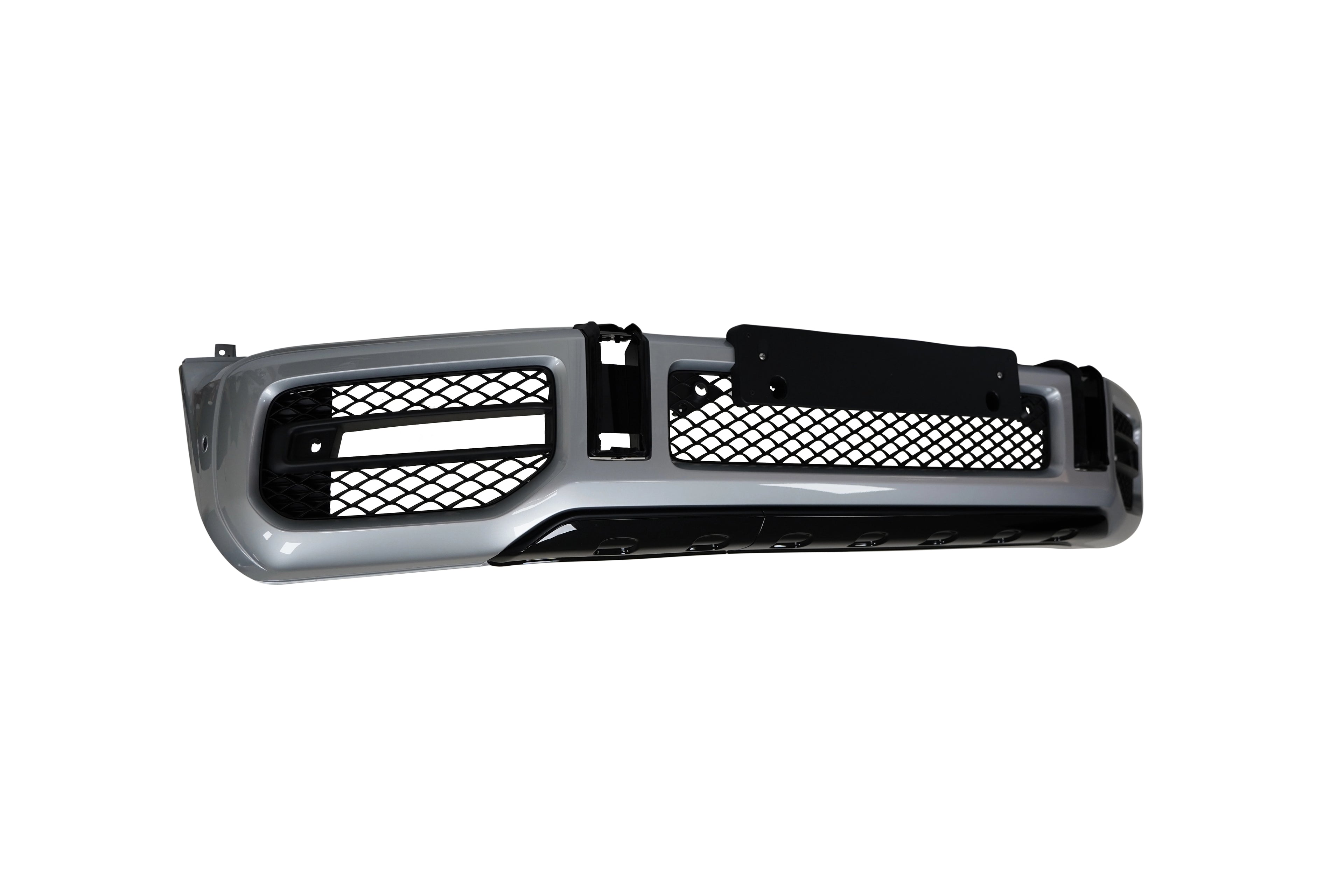 Mercedes AMG G-63 Front Lower Bumper Gloss Silver