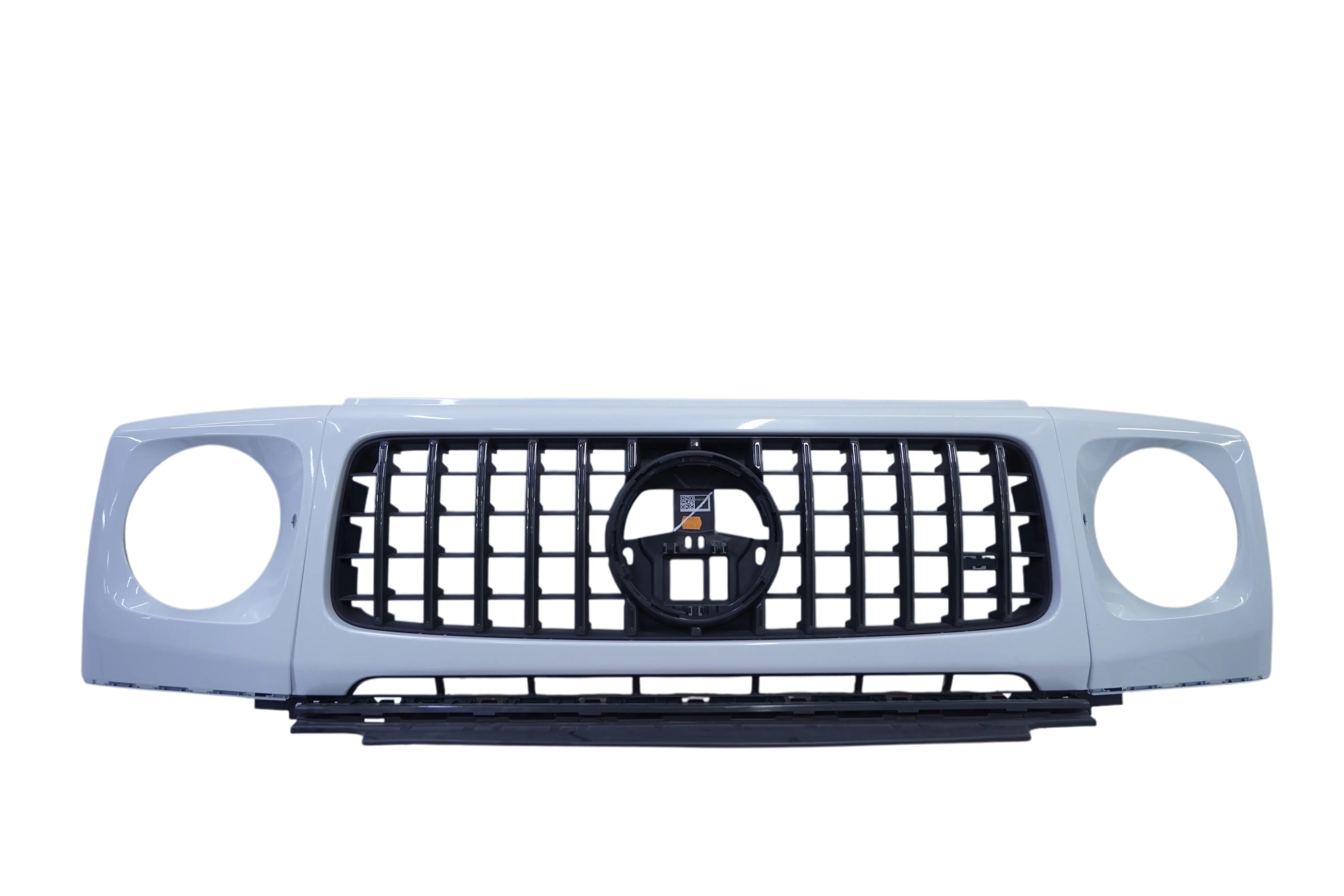 Mercedes AMG G-63 Front Grille And Headlight Covers Gloss Snow White OEM A4638887100