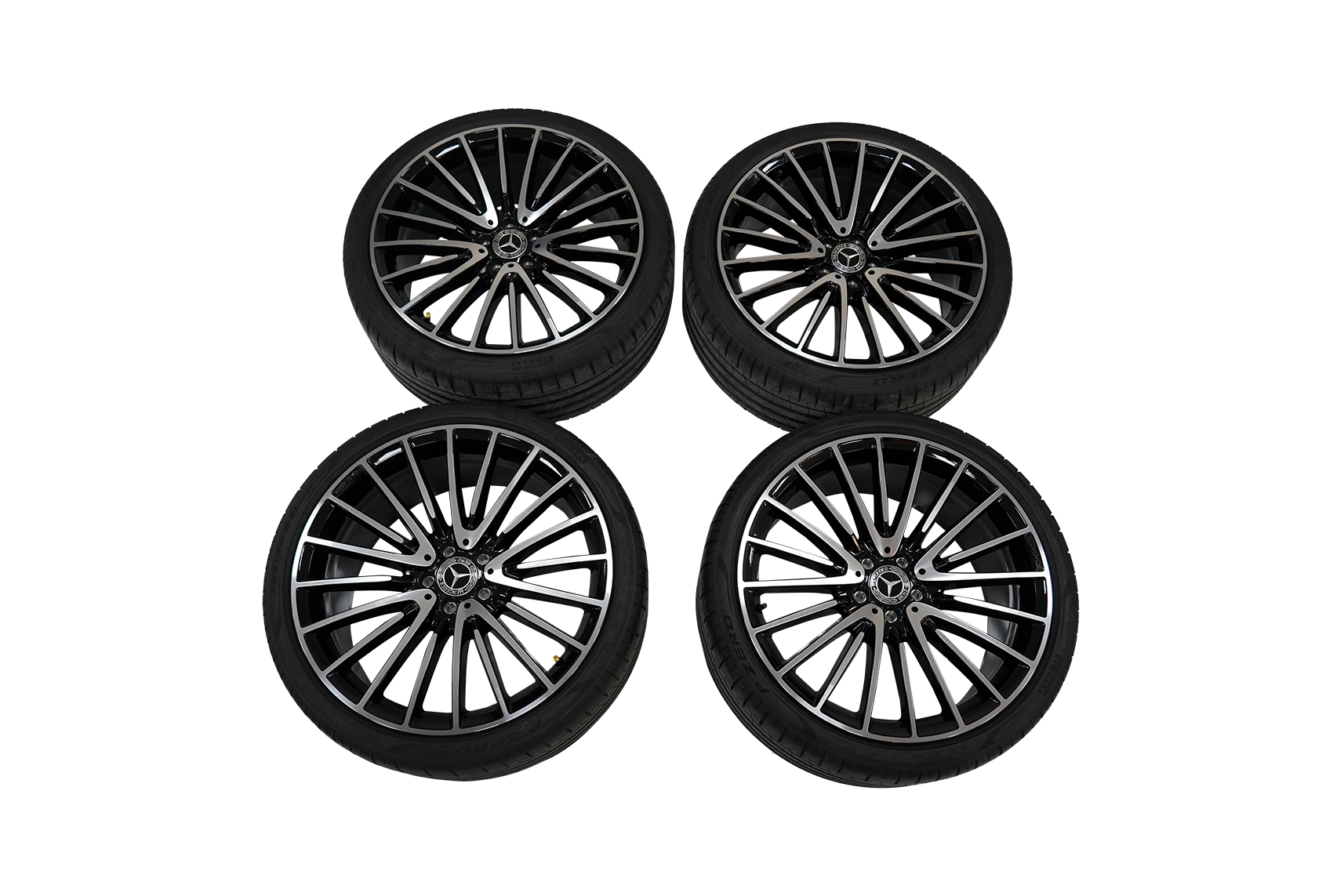 Mercedes S-Class Pirelli Wheels A2234011700 Silver Chrome Black
