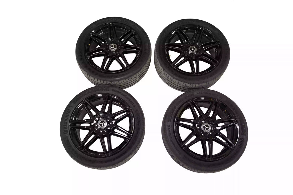 Mercedes Benz V-Class W447 AMG 19 inch Wheels Rims with Continental Tyres Black OEM A4474015100