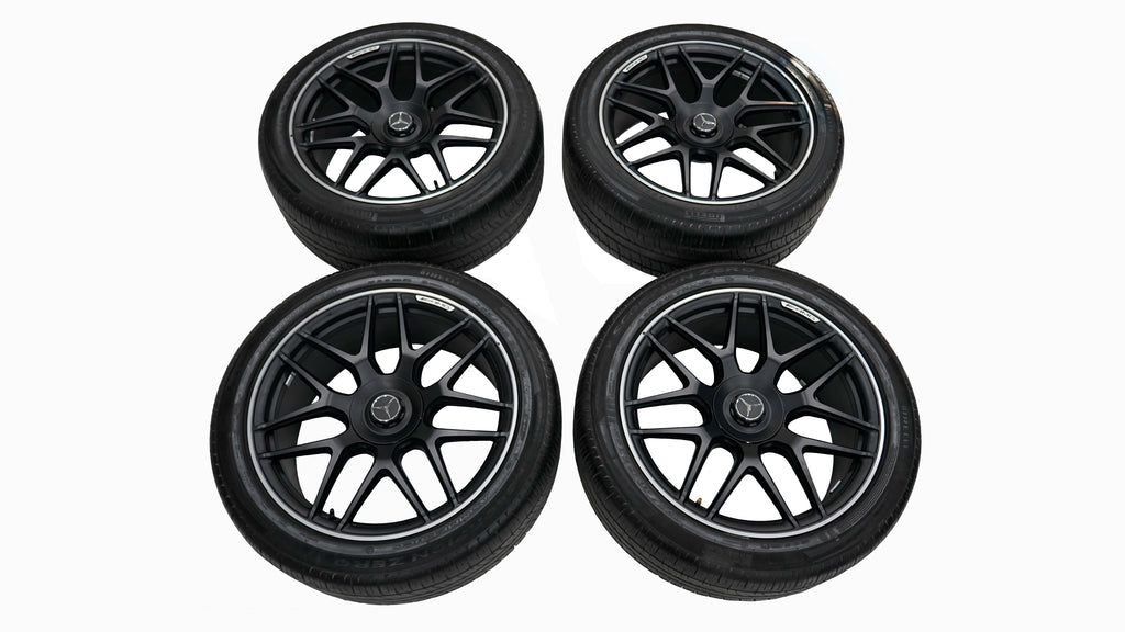 22" AMG Mercedes AMG G63 G550 AMG Wheels Rims with Tyres Black OEM A4634012000
