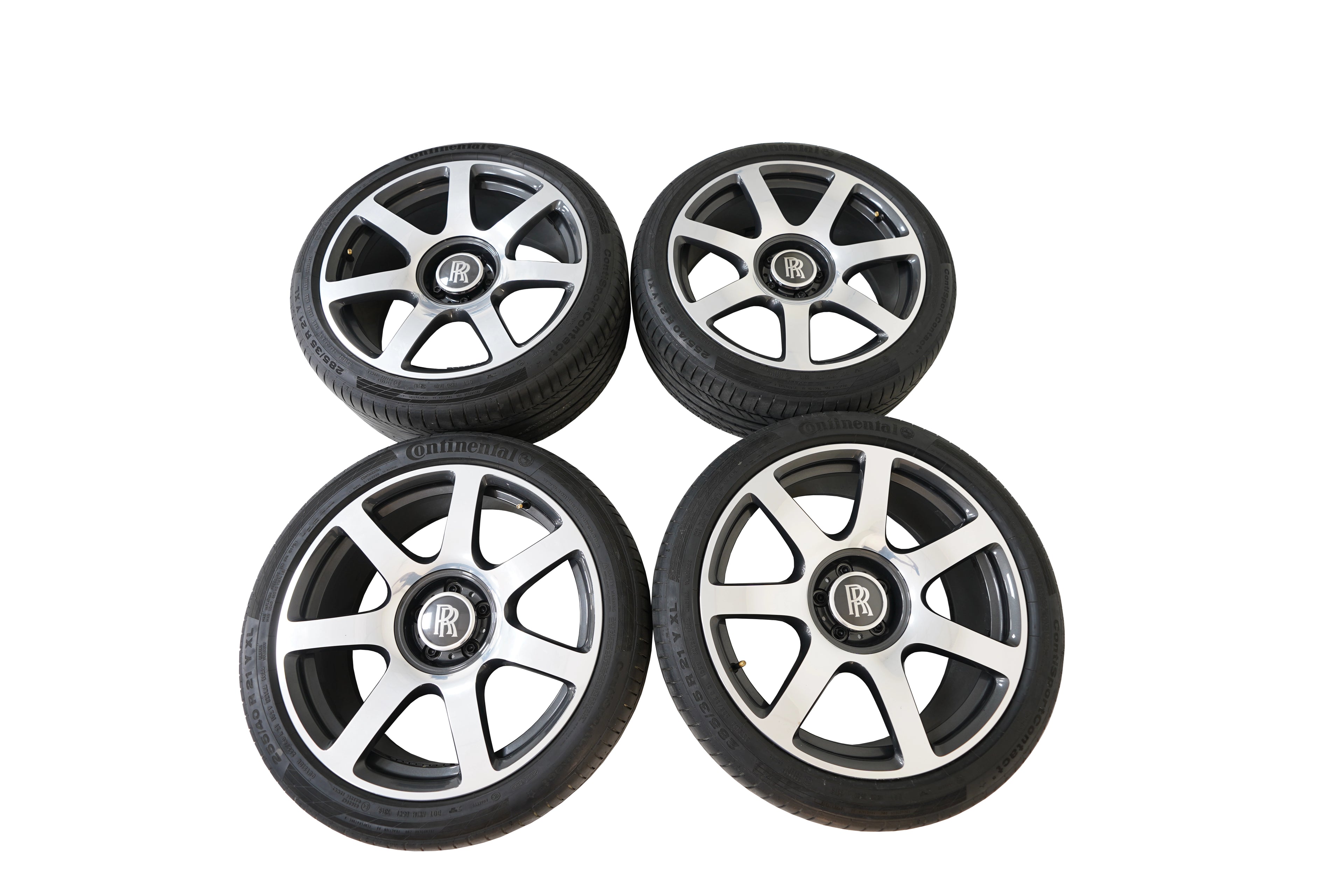 ROLLS ROYCE DAWN Original Tires with Wheels Rims and Bolts Silver OEM 186309-10