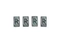 Rolls Royce Cullinan Badge Silver & Black OEM 7222598 01
