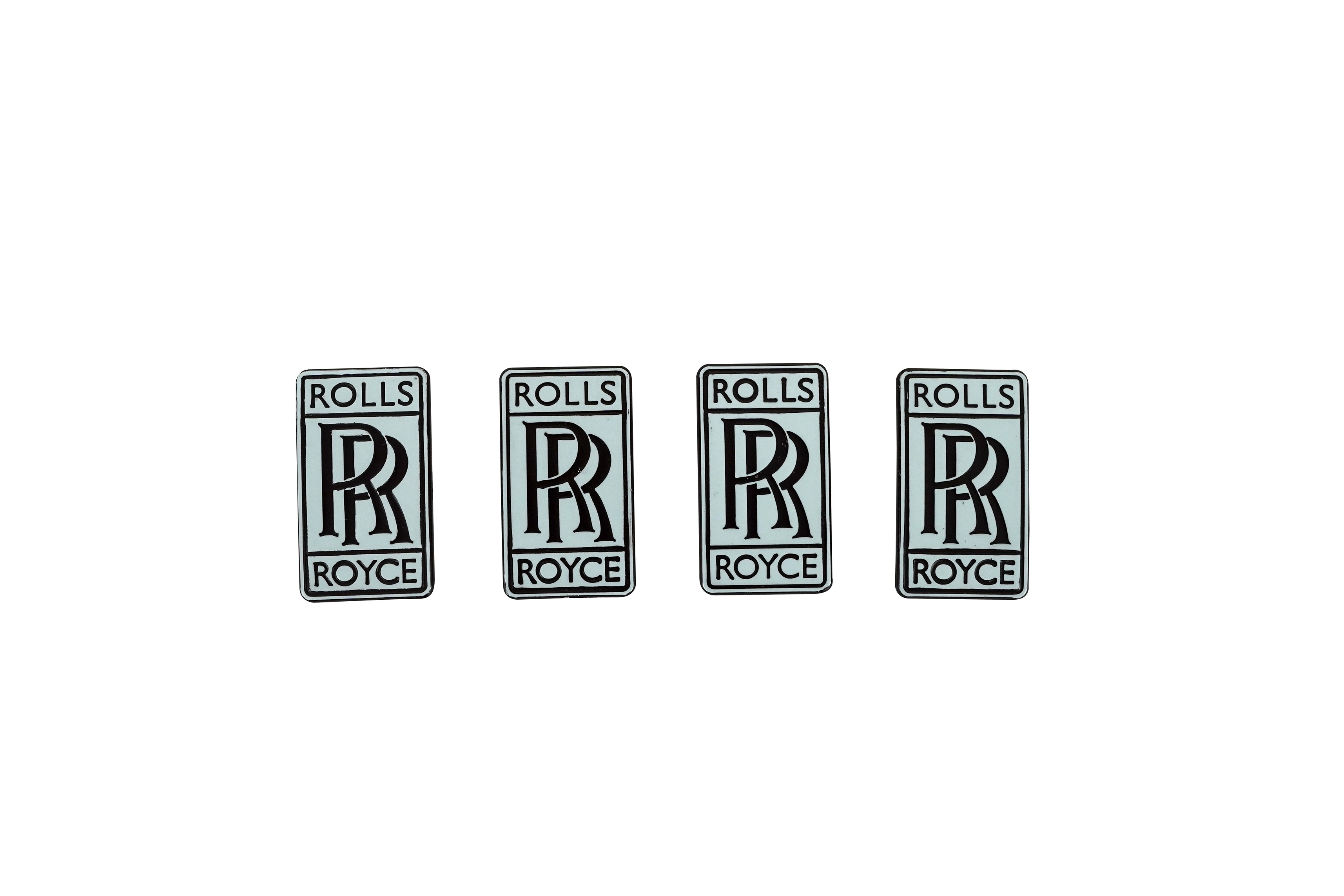 Rolls Royce Cullinan Badge Silver & Black OEM 7222598 01