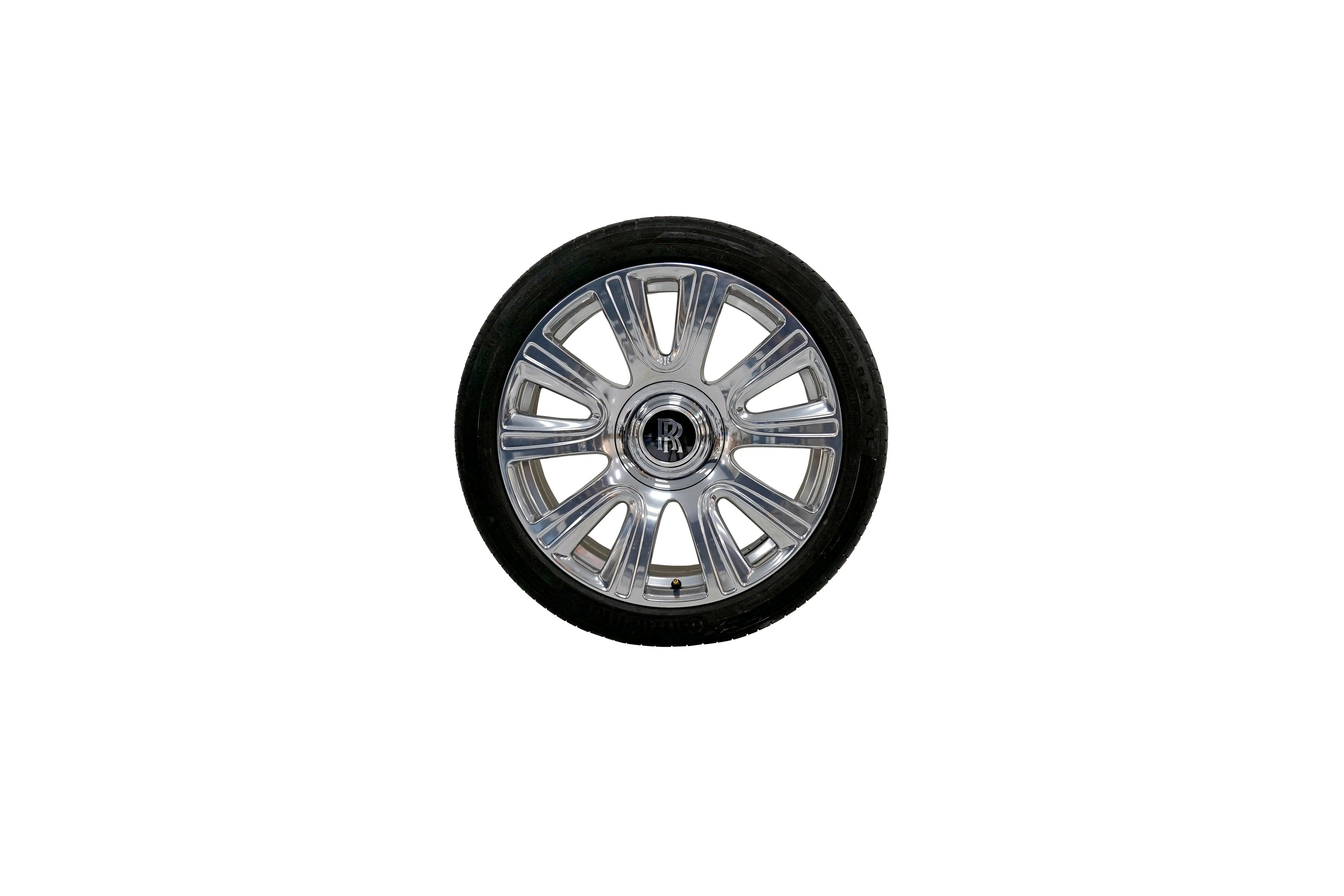 Rolls Royce Wraith & Dawn Original Tires Set with Wheels Rims and Bolts Set Black OEM 6864987 6864988